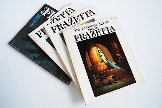 The Fantastic Art of FRANK FRAZETTA 4 volume set フランク