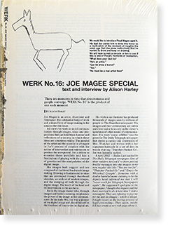 WERK MAGAZINE No.16 JOE MAGEE SPECIAL text and interview by Alison