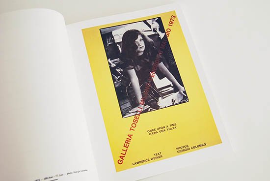 POSTERS NOVEMBER 1965-APRIL 1986 Lawrence Weiner ローレンス