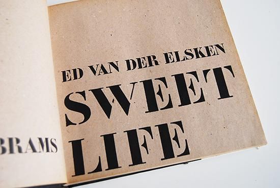 SWEET LIFE First English Edition ED VAN DER ELSKEN スイートライフ