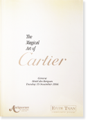 The Magical Art of Cartier auction catalogue in 1996