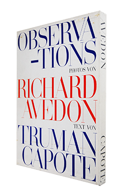 OBSERVATIONS German Edition Richard Avedon, Truman Capote