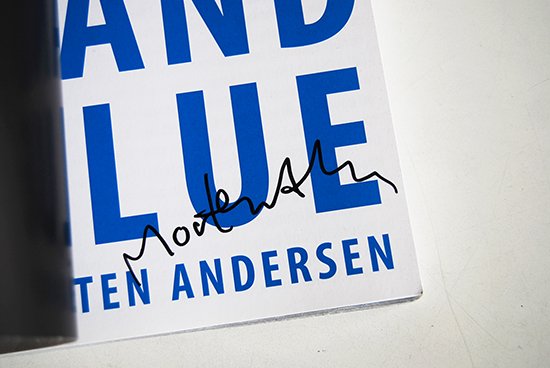 BLACK AND BLUE Morten Andersen モーテン・アンダーセン 写真集 署名