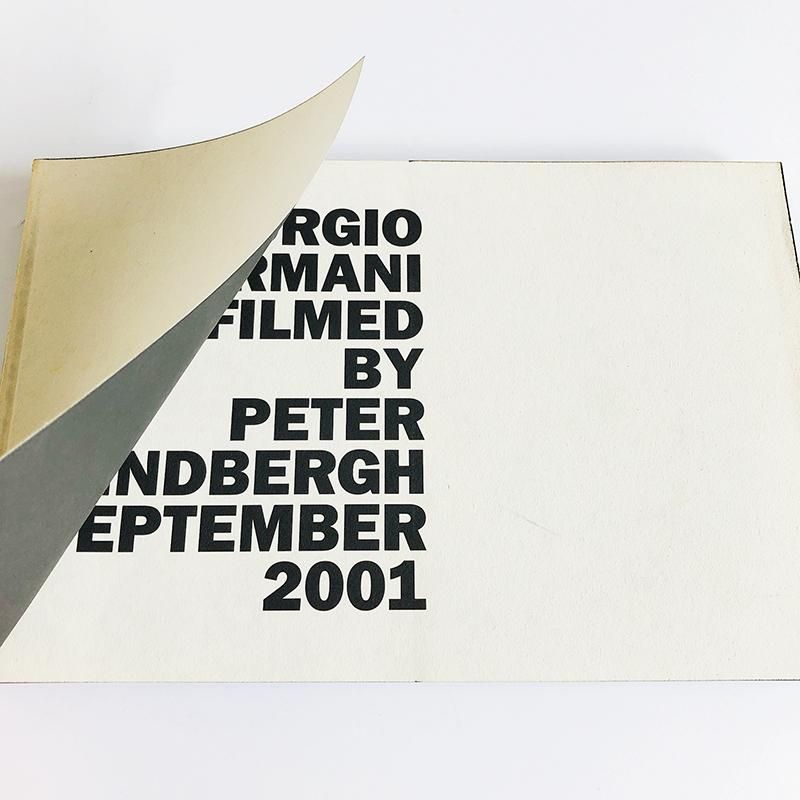 GIORGIO ARMANI FILMED BY PETER LINDBERGH SEPTEMBER 2001