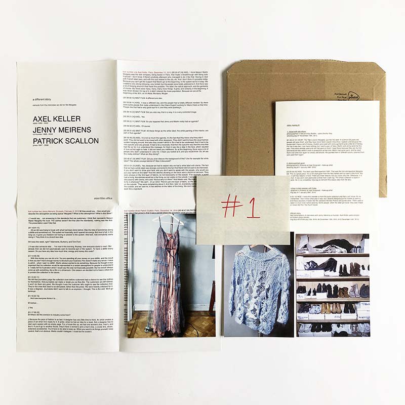 We Margiela: Index Mailing complete 3 issues setメゾン・マルジェラ インデックス メール 全3通揃 -  古本買取 2手舎/二手舎 nitesha 写真集 アートブック 美術書 建築