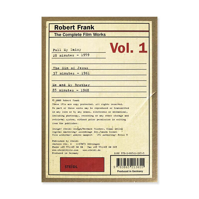 ROBERT FRANK: The Complete Film Works Vol.1ロバート・フランク