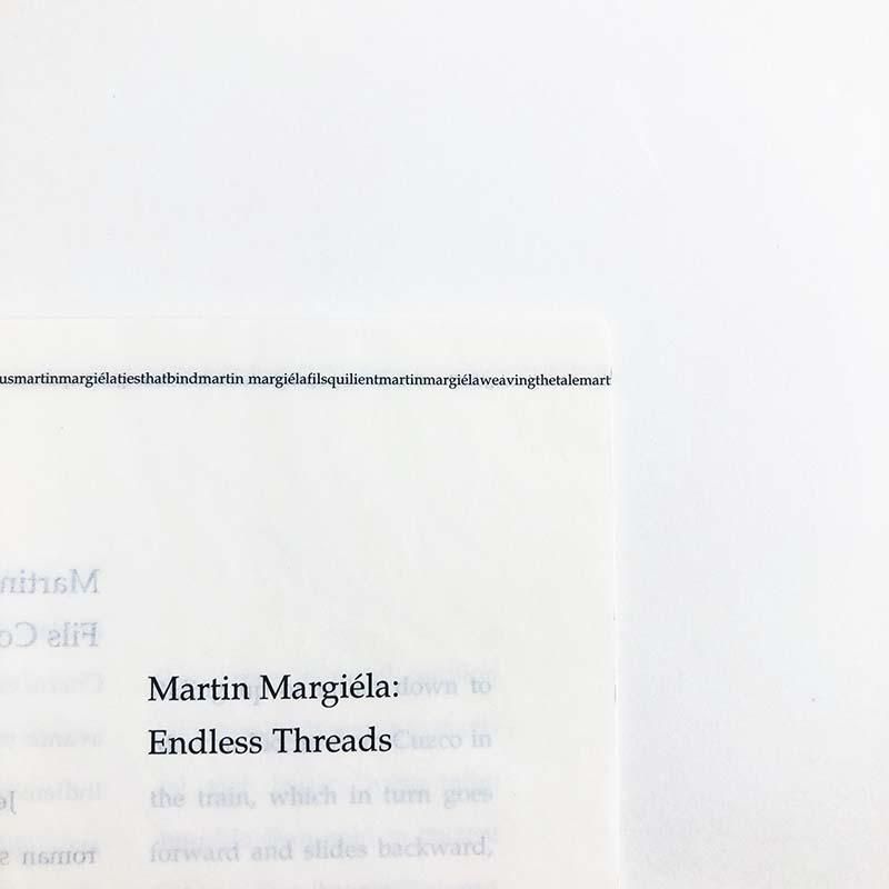 Martin Margiela: Endless Threads 1998-99 autumn winter