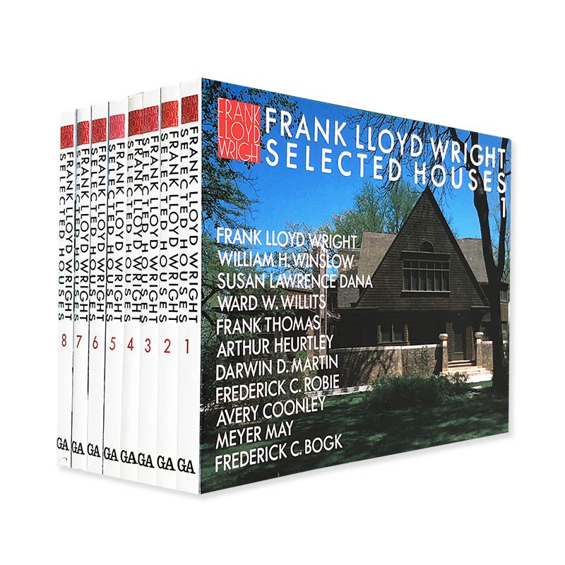 FRANK LLOYD WRIGHT SELECTED HOUSES complete 8 volumes setフランク・ロイド・ライトの住宅  全8巻揃 - 古本買取 2手舎/二手舎 nitesha 写真集 アートブック 美術書 建築