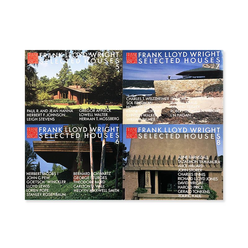 FRANK LLOYD WRIGHT SELECTED HOUSES complete 8 volumes setフランク・ロイド・ライトの住宅  全8巻揃 - 古本買取 2手舎/二手舎 nitesha 写真集 アートブック 美術書 建築