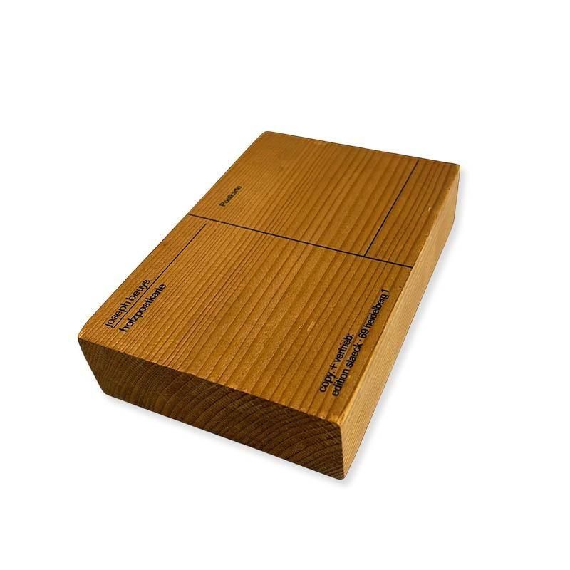 Joseph Beuys: Holzpostkarte / Filzpostkarteヨーゼフ・ボイス