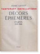 DECORS EPHEMERES PARIS 1909-1948 Andre Granet アンドレ・グラネ