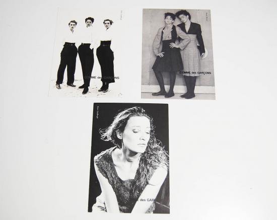 COMME des GARCONS 1987 Spring & Summer & Fall 3 post cards