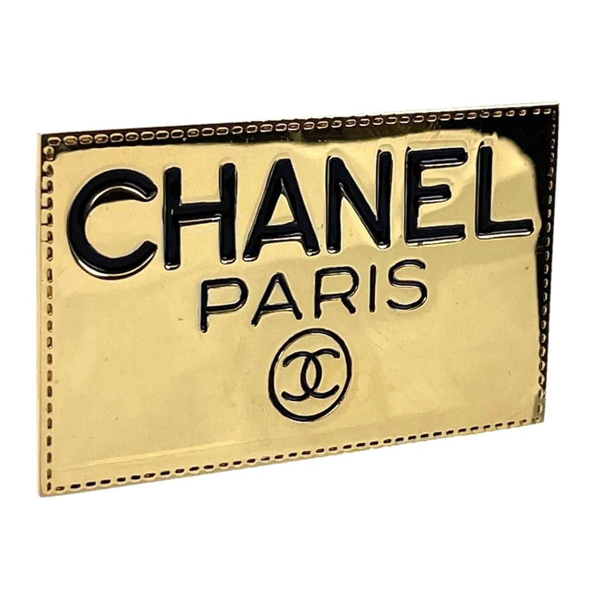 CHANEL／シャネル ビンテージのプレート型ブローチ アクセサリー