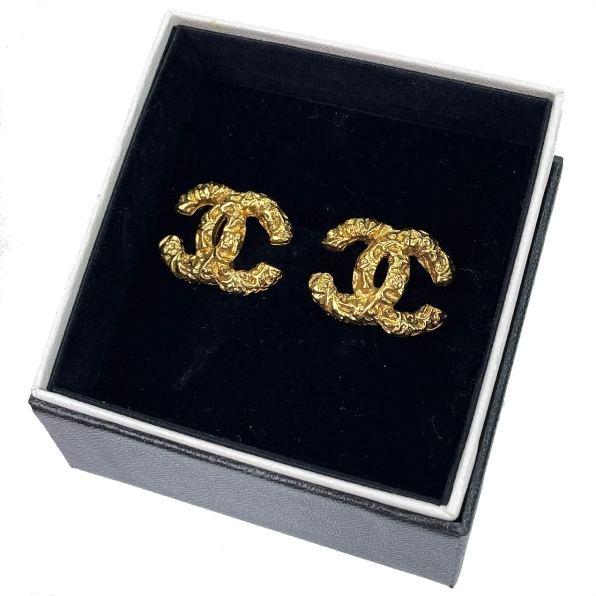 CHANEL シャネル 人気モデル 溶岩 ココマーク イヤリング 1993年