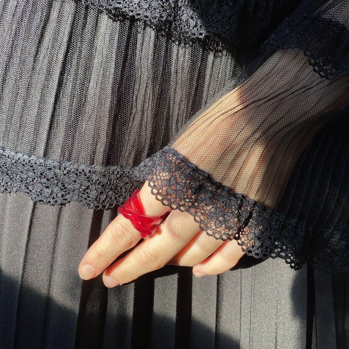Christian Dior クリスチャンディオール CD プラスチック リング