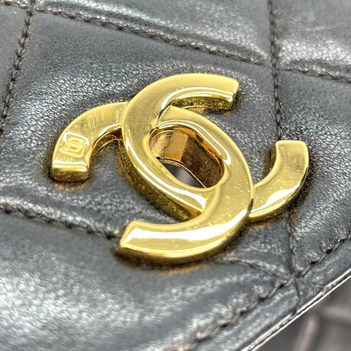 CHANEL シャネル マトラッセ ヴィンテージ ラム レザー ココ CHANEL シャネル マトラッセ ヴィンテージ ラム レザー ココ