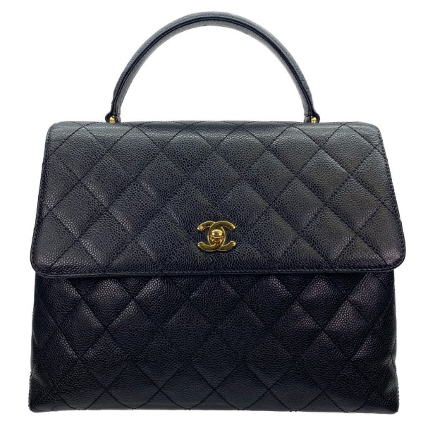 CHANEL シャネル ハンドバッグ キャビアスキン ブラック 2003 / Black