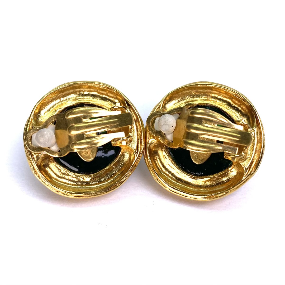 CHANEL グリポア コラボ イヤリング グリーン 1994年秋頃, CHANEL Vintage GRIPOIX Earring 1994  Autumn collection /, 2212290 - LAYER VINTAGE