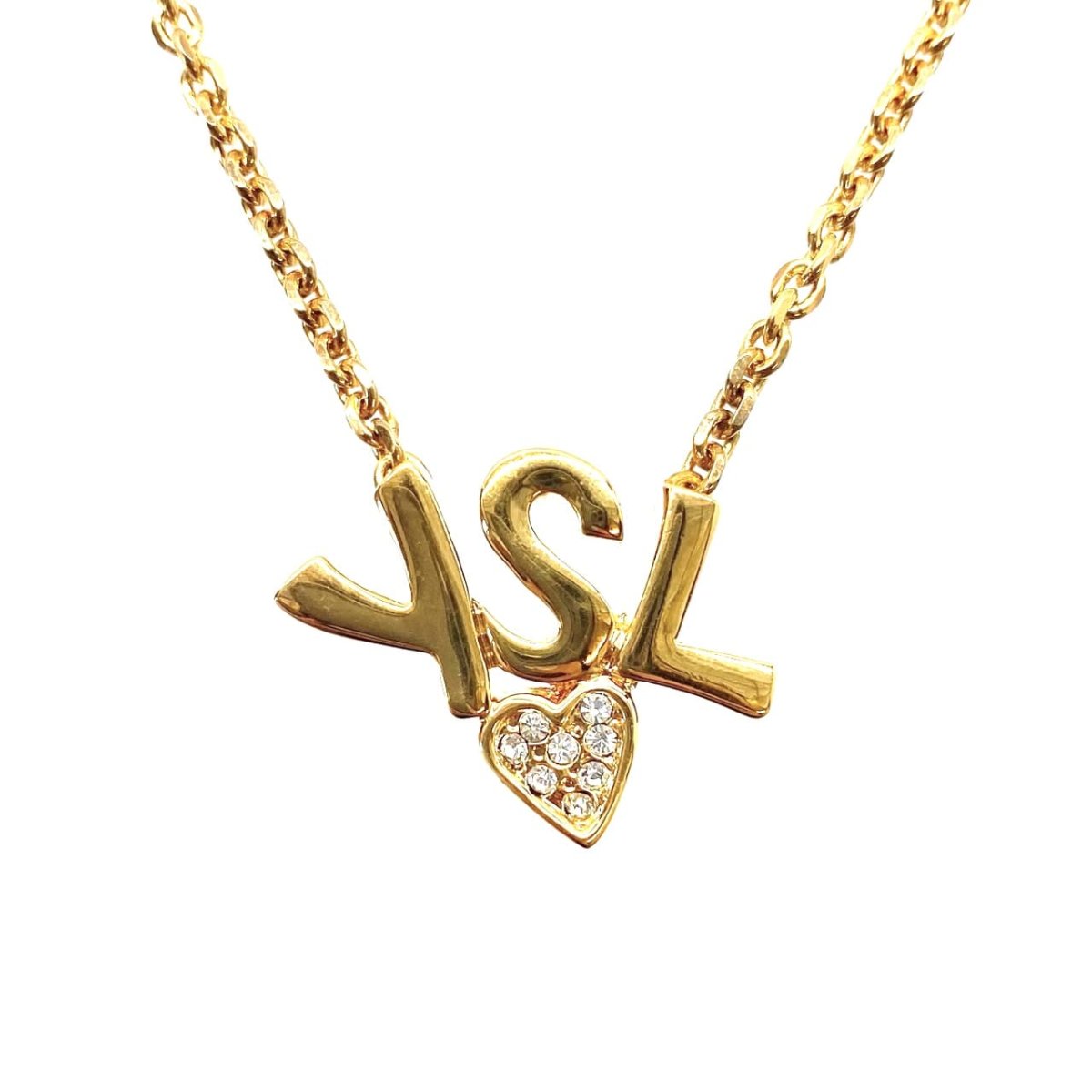 YSL イヴサンローラン ロゴハート ネックレス YSL Logo Heart Necklace / 23061610 - LAYER VINTAGE