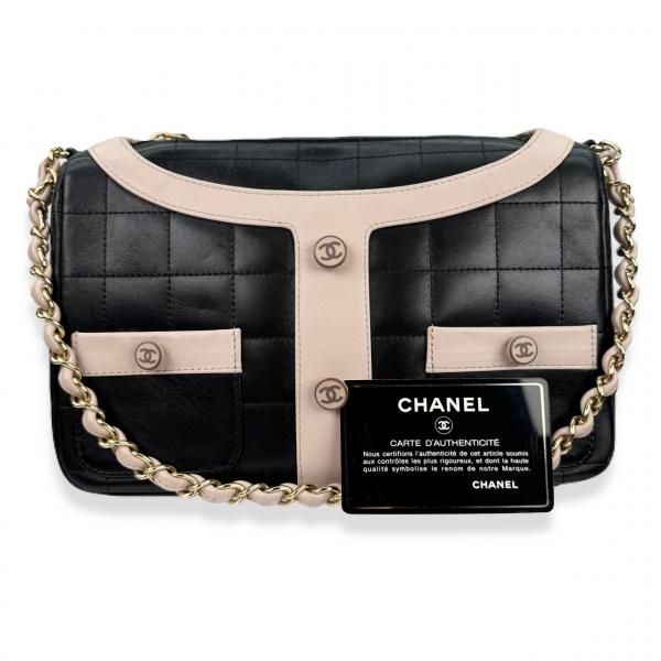CHANEL ジャケットモチーフワンショルダーバッグ チョコバー カード シール 24051572
