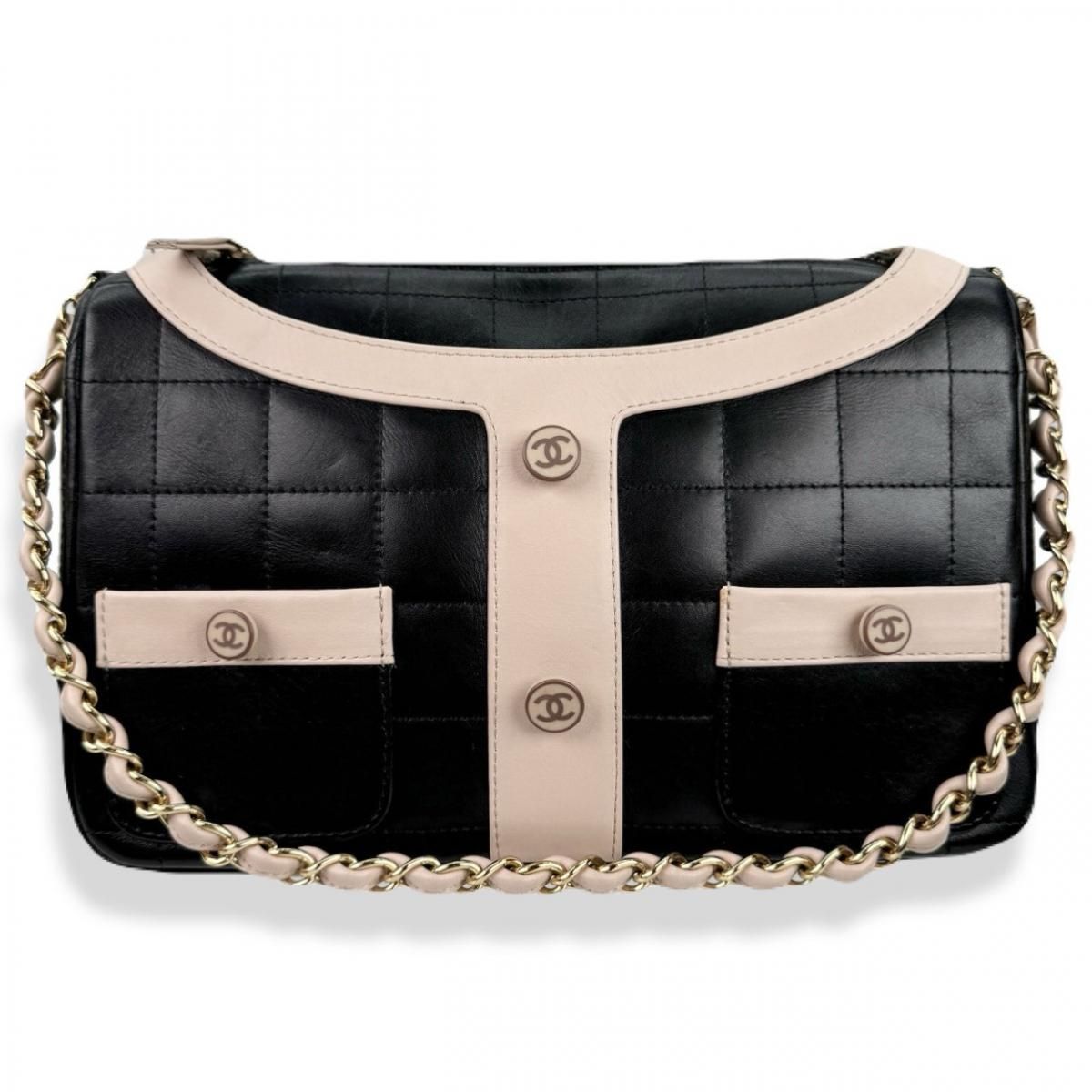 CHANEL ジャケットモチーフワンショルダーバッグ チョコバー