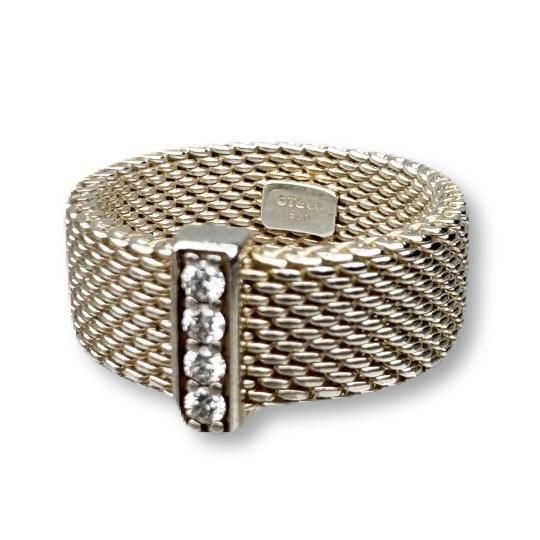Tiffany　ティファニー　サマセット　指輪　リング　4Pダイヤ　SV925　/　25012902