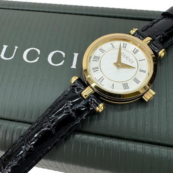 GUCCI　時計・22063　シェリーライン　白文字盤　BOX・カード付き　25040222