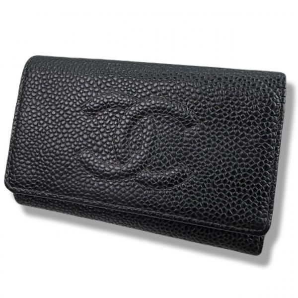 CHANEL キーケース キャビアスキン 6連 ココマークステッチ　No8991239 / 24121705