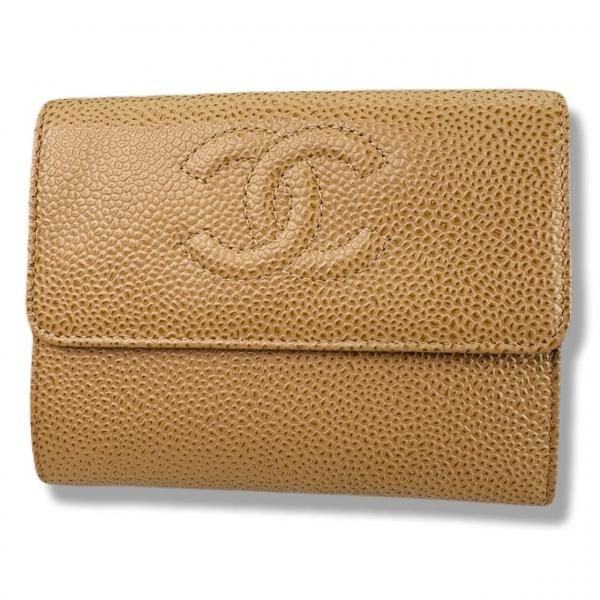 CHANEL 財布 キャビアスキン ココマークステッチ No8277571/24121114