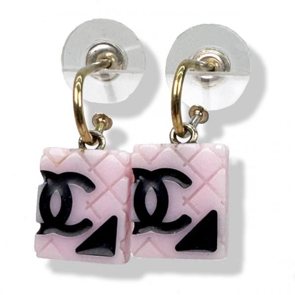 CHANEL  ピアス  カンボンライン  ココマーク  ピンク　05C　2005年　24072006