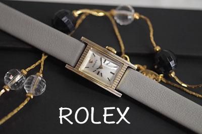 ROLEX ロレックス 希少レクタンギュラー！ 14金ケース アンティーク ...