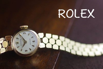 ROLEX ロレックス イギリス製 9金ケース＆ブレスレット アンティーク 