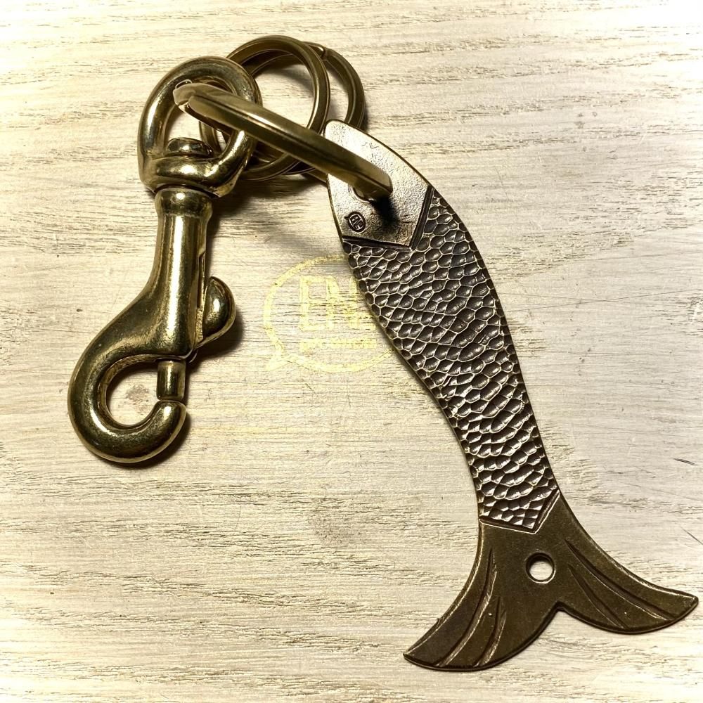 魚プレートキーホルダー/真鍮製】 - E-No.Products Web Shop