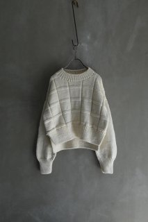 <img class='new_mark_img1' src='https://img.shop-pro.jp/img/new/icons47.gif' style='border:none;display:inline;margin:0px;padding:0px;width:auto;' /> - ound -  HAND KNITTED WOOL JUMPER TALA - IVORY