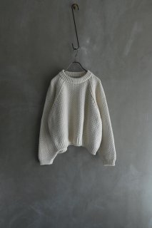 <img class='new_mark_img1' src='https://img.shop-pro.jp/img/new/icons43.gif' style='border:none;display:inline;margin:0px;padding:0px;width:auto;' /> - ound - HAND KNITTED WOOL JUMPER NACA - IVORY