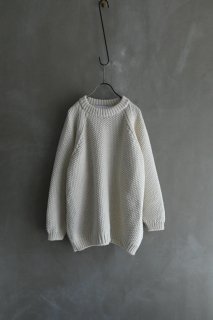 <img class='new_mark_img1' src='https://img.shop-pro.jp/img/new/icons43.gif' style='border:none;display:inline;margin:0px;padding:0px;width:auto;' /> - ound - HAND KNITTED WOOL JUMPER ROBLE - IVORY