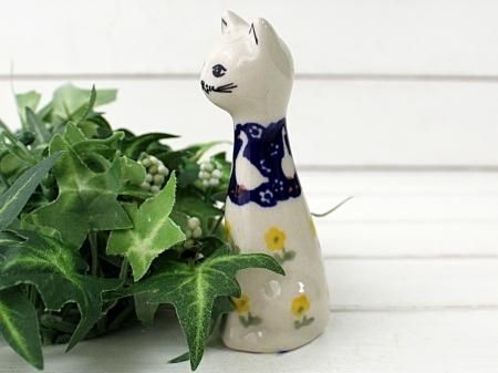 ポーリッシュポタリー トリニ社 ねこちゃんわんちゃん 置物 フィギュア 大きめ ポーリッシュポタリー トリニ社 ねこちゃんわんちゃん 置物