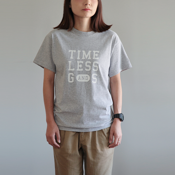 ファッション Tシャツ オリジナルtシャツ レディース グレー 白字 Timeless Gallery Store
