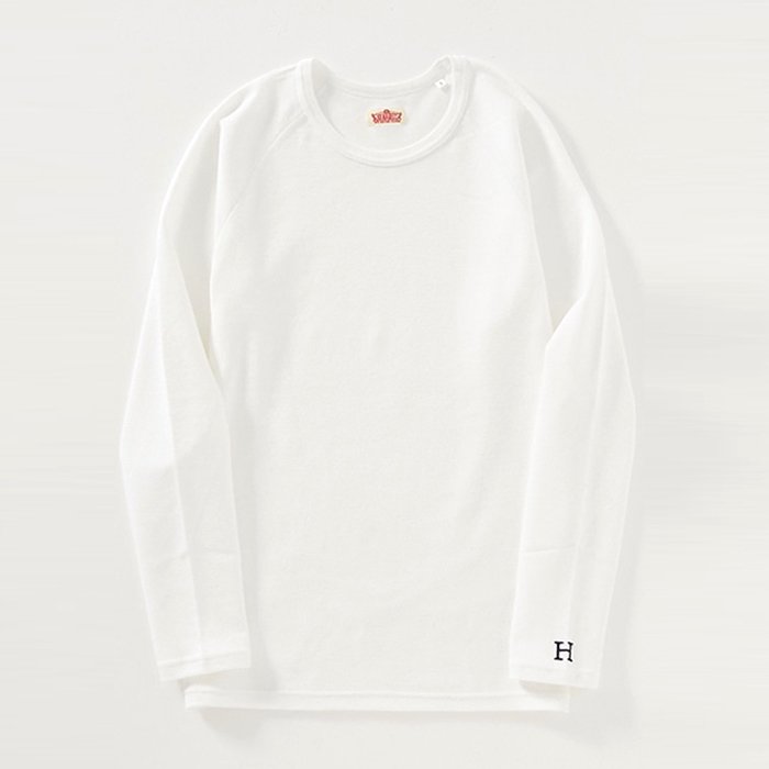 HOLLYWOOD RANCH MARKET | ストレッチフライス ロングスリーブTシャツ | WHITE- Stripe-inc. Online  Shop