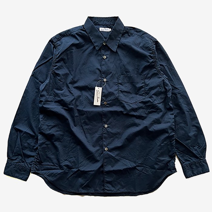 Sans limite | S2301211 | SH01B ボックスレギュラーカラー 二本針 | 長袖シャツ | Navy - Stripe-inc  Online Shop