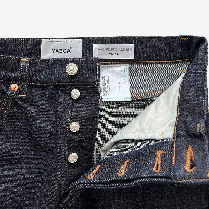 YAECA | MEN | 10-14W DENIM | WIDE TAPERED | INDIGO - Stripe-inc Online Shop