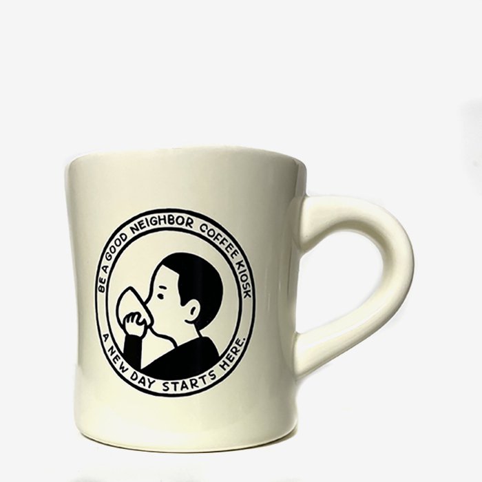 BE A GOOD NEIGHBOR | Diner Mug - Stripe-inc. Online Shop