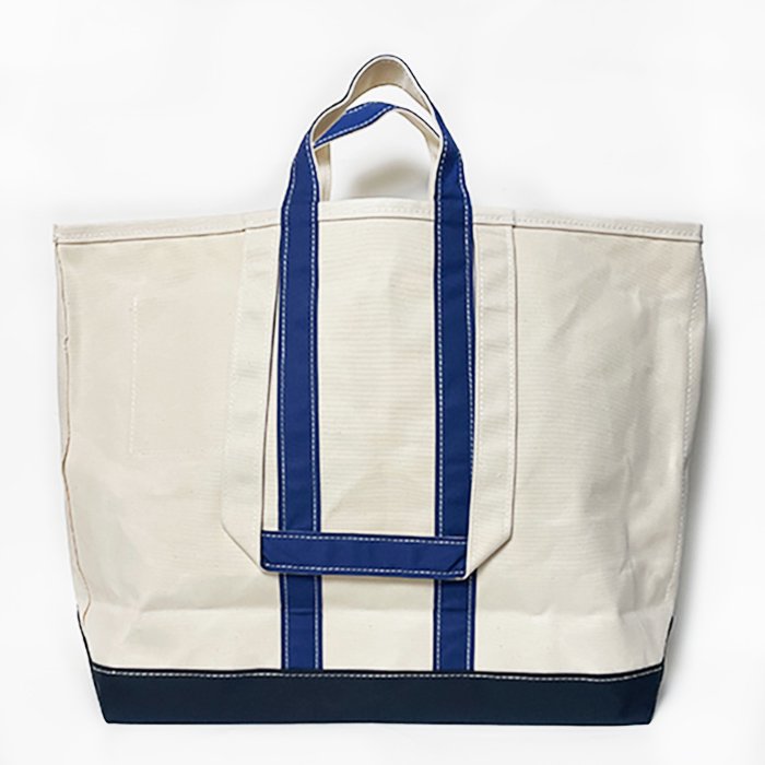 TEMBEA | MARKET TOTE LARGE | NATURAL/NAVY/OXFORD - Stripe-inc