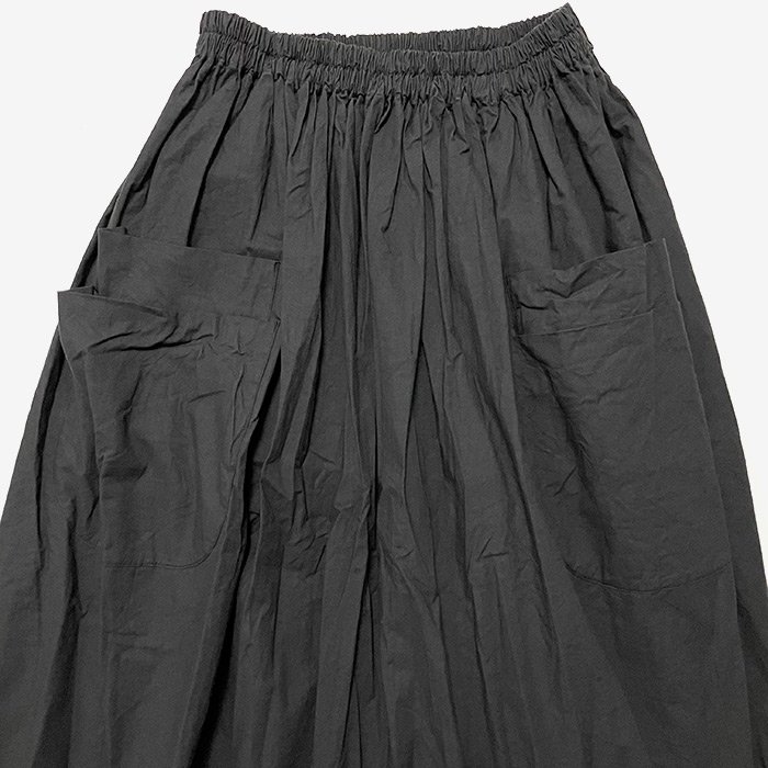 homspun | バルキーシーチング ダブルポケット ギャザースカート 