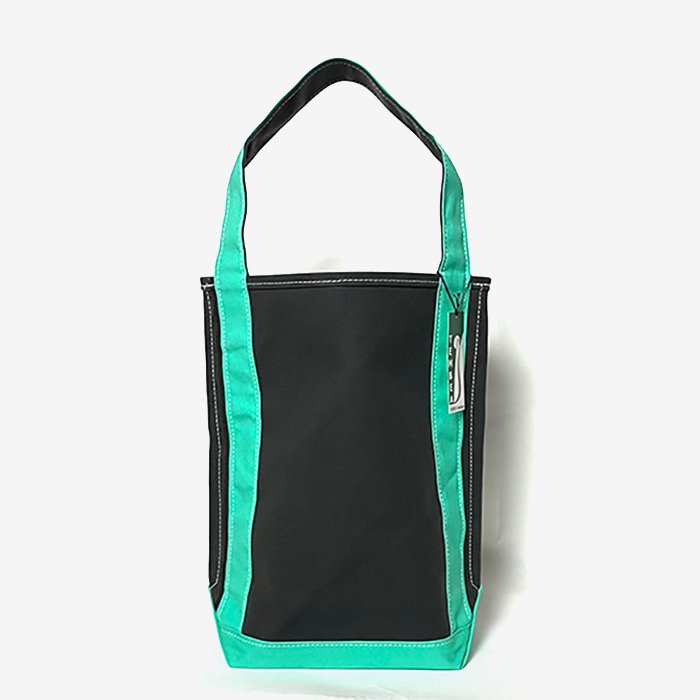 TEMBEA | BAGUETTE TOTE | CHARCOAL / MINT - Stripe-inc. Online Shop