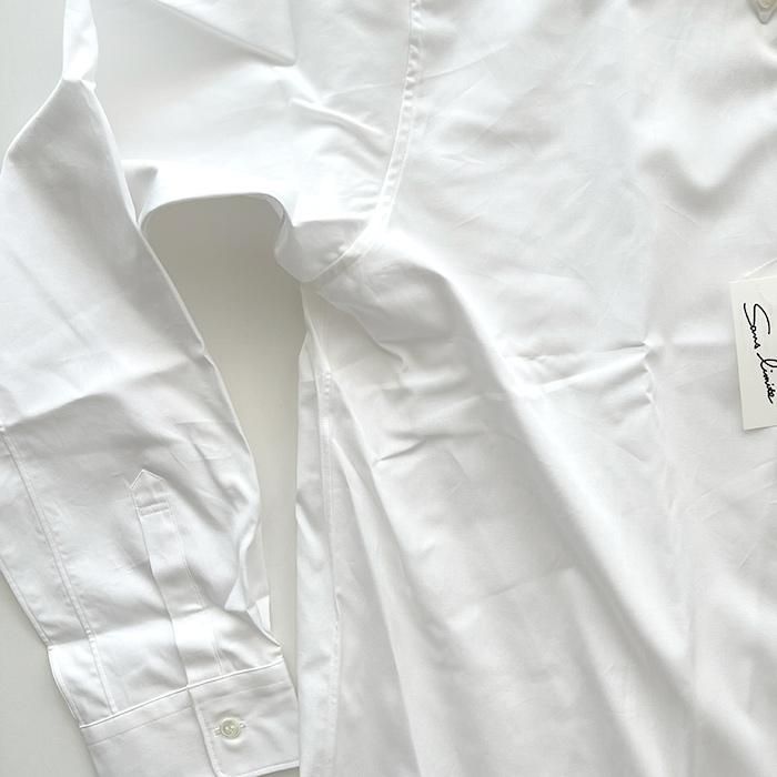 Sans limite | W2201102 | SH02B | ボックスボタンダウン | 長袖シャツ | White - Stripe-inc  Online Shop