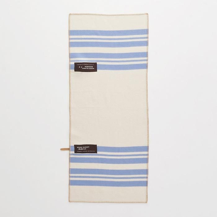 HORSE BLANKET RESEARCH | Horse Blanket 1/2 | Ivory / Sax - Stripe
