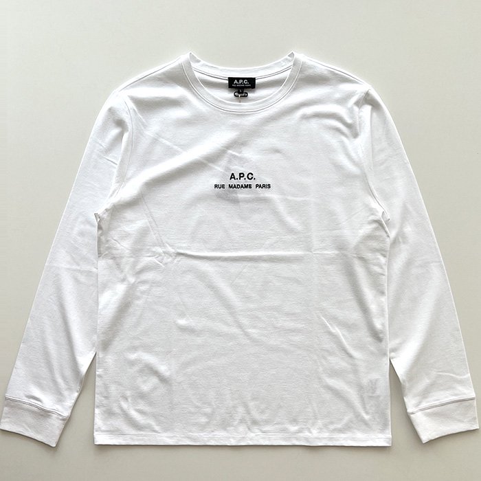 A.P.C. HOMME | Petite Rue Madame 長袖Tシャツ | White - Stripe-inc