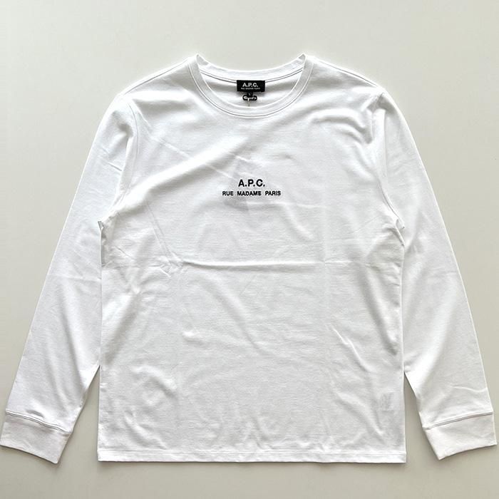 A.P.C. HOMME | Petite Rue Madame 長袖Tシャツ | White - Stripe-inc 