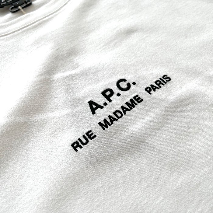 A.P.C. HOMME | Petite Rue Madame 長袖Tシャツ | White - Stripe-inc